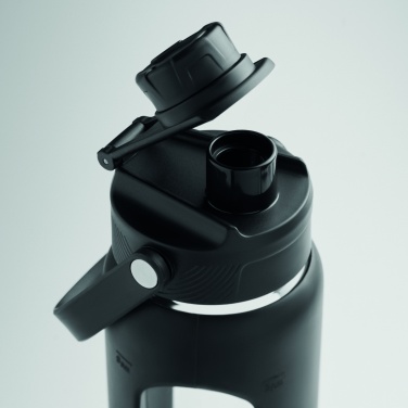 Logo trade promotional item photo of: Glass bottle with sleeve 750 ml