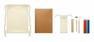 Logotrade promotional giveaway picture of: Kids drawing set in drawstring