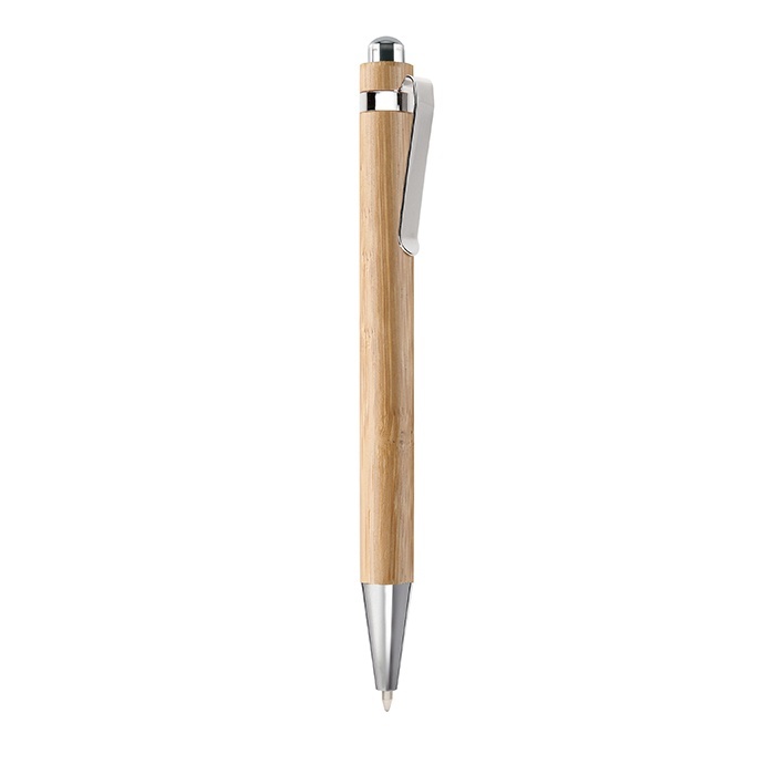 Logo trade promotional products picture of: Bamboo automatic ball pen