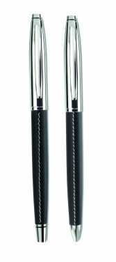 Logo trade advertising products image of: Ball pen and roller set