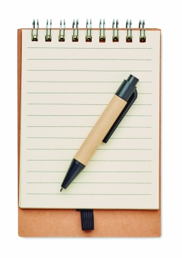 Logo trade promotional gifts picture of: Notepad with pen and memo pad