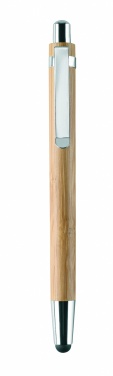 Logo trade promotional items picture of: Bamboo pen and pencil set