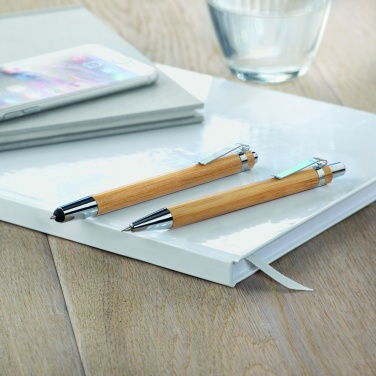 Logotrade advertising products photo of: Bamboo pen and pencil set
