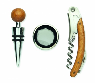 Logotrade corporate gift picture of: Wine set in bamboo box
