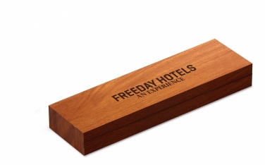 Logo trade promotional giveaways image of: Laser pointer in wooden box
