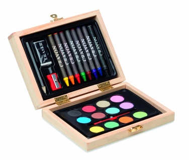 Logotrade promotional merchandise image of: Painting set in wooden box