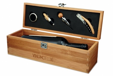 Logotrade promotional product picture of: Wine set in bamboo box
