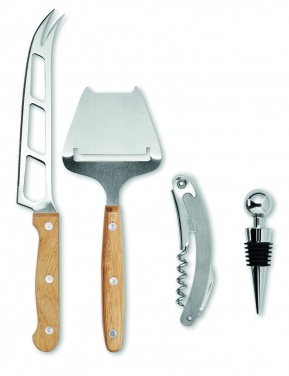 Logo trade promotional merchandise picture of: Cheese and wine set