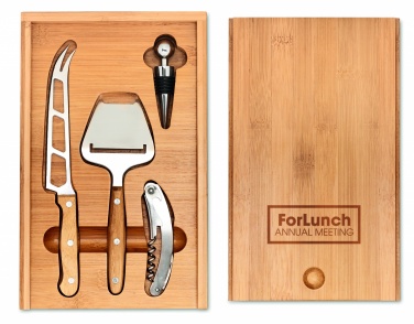 Logo trade promotional merchandise photo of: Cheese and wine set