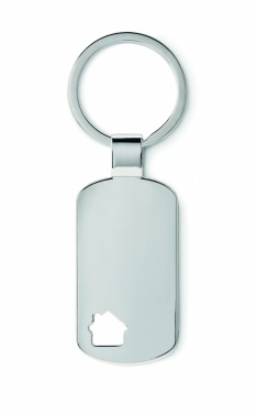 Logo trade promotional items picture of: Key ring with house detail Jelgava