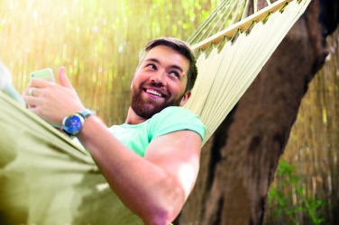 Logo trade promotional giveaways picture of: Hammock polycotton