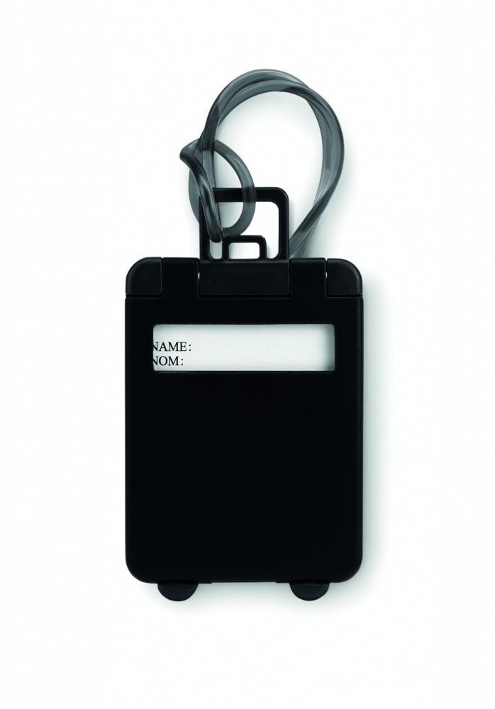 Logo trade business gift photo of: Luggage tags plastic