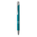 Push button aluminium pen BERN, Turquoise