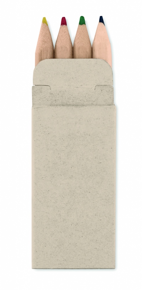 Logotrade promotional giveaway image of: 4 mini coloured pencils