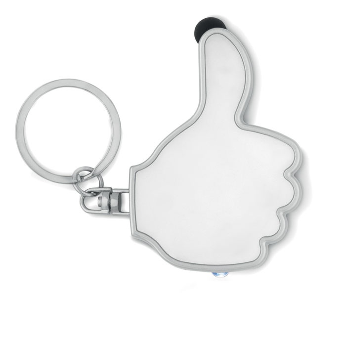 Logotrade promotional products photo of: Thumbs up led light w/key ring Valmiera