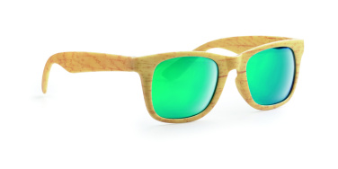Logotrade promotional item picture of: Wooden look sunglasses MAARDU