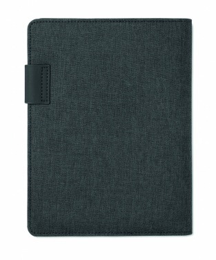 Logo trade promotional item photo of: A5 folder with power bank