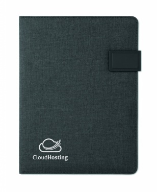 Logotrade advertising products photo of: A4 folder with power bank