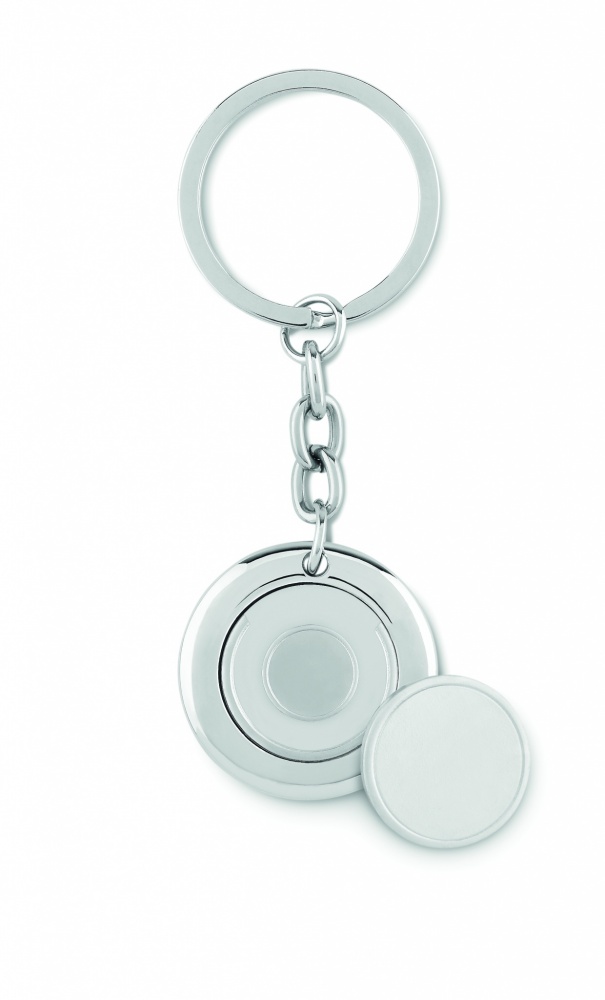 Logotrade corporate gift image of: Key ring with token Cēsis