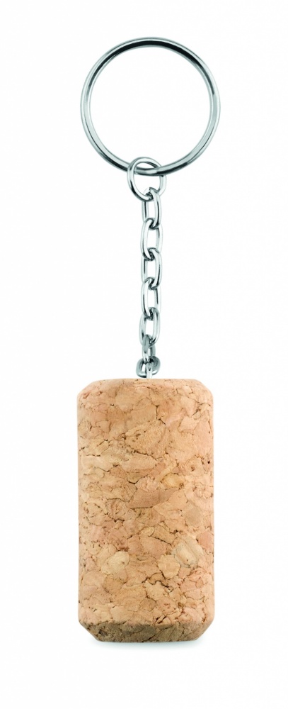 Logo trade advertising product photo of: Wine cork key ring Sigulda