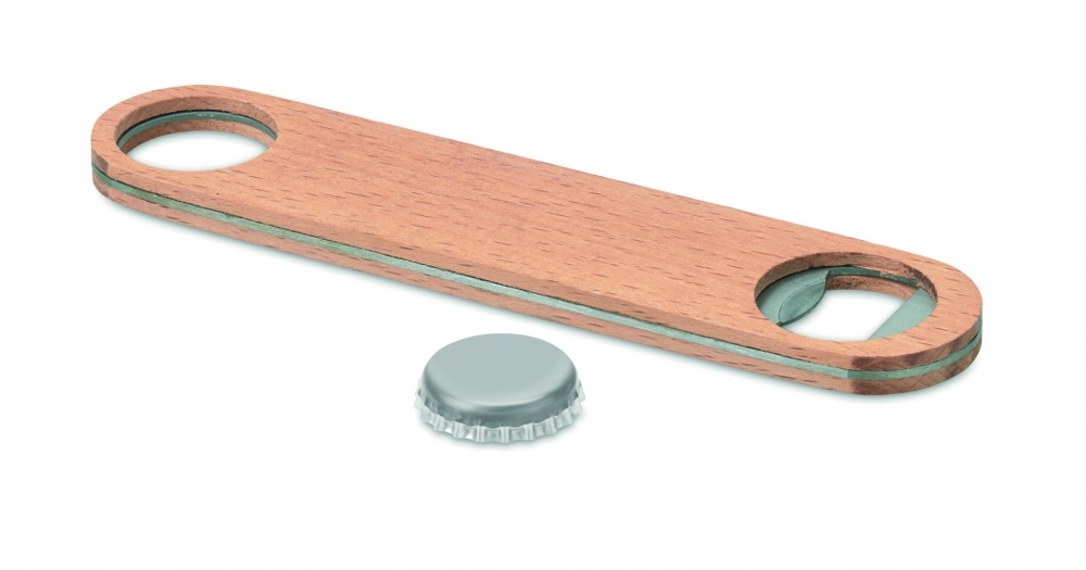 Logo trade promotional items picture of: Wooden bottle opener