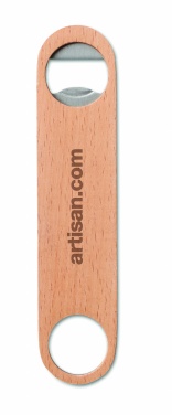 Logo trade promotional merchandise picture of: Wooden bottle opener