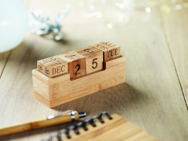 Logo trade promotional products picture of: Bamboo calendar