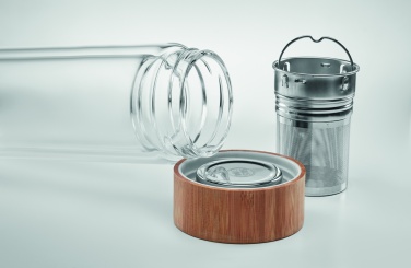 Logotrade promotional item image of: Double wall glass bottle 400ml München