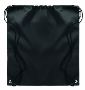 Logo trade promotional gift photo of: 190T RPET drawstring bag