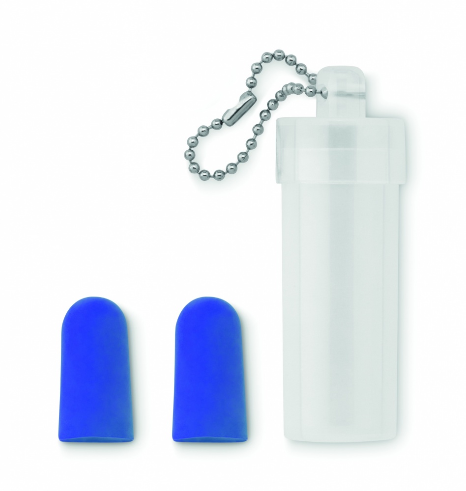 Logo trade promotional giveaway photo of: Earplug set in plastic tube