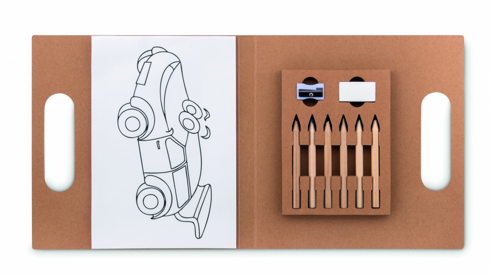 Logotrade promotional merchandise image of: Colouring set with 6 pencils