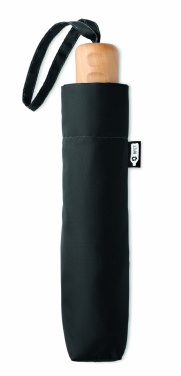 Logo trade promotional products image of: 21 inch RPET foldable umbrella