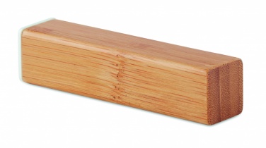 Logotrade promotional giveaway image of: Power bank bamboo 2200 mAh POWERBAM