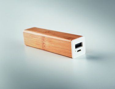 Logotrade promotional products photo of: Power bank bamboo 2200 mAh POWERBAM