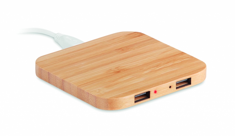 Logotrade corporate gifts photo of: Bamboo wireless charge pad 5W