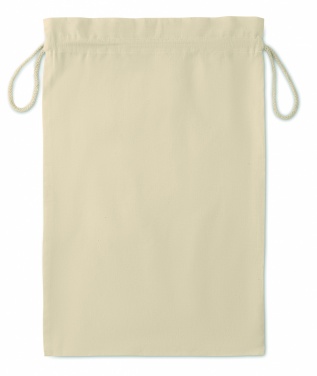 Logotrade promotional giveaway image of: Large Cotton draw cord bag 30 x 47 cm