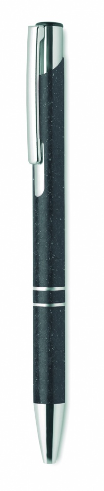 Logo trade business gifts image of: Wheat Straw/ABS push type pen