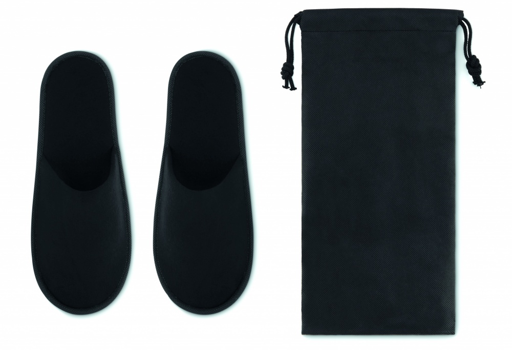 Logo trade promotional product photo of: Pair of slippers in pouch