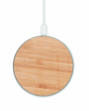 Logotrade advertising product picture of: Bamboo wireless charger 10W DESPAD