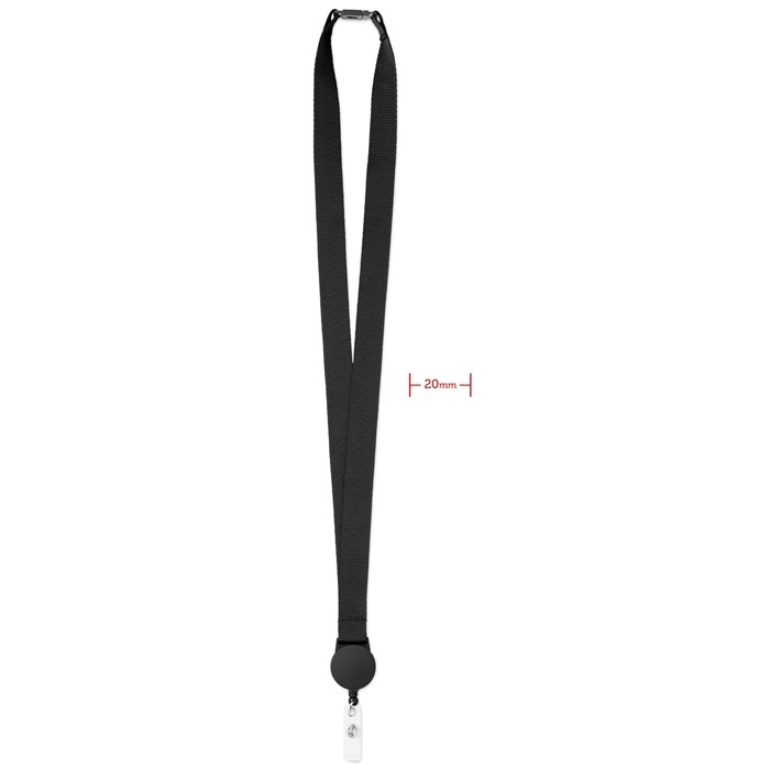 Logo trade advertising product photo of: Lanyard retractable clip