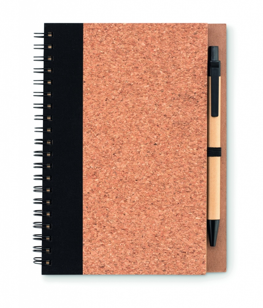 Logotrade promotional product picture of: Cork notebook with pen