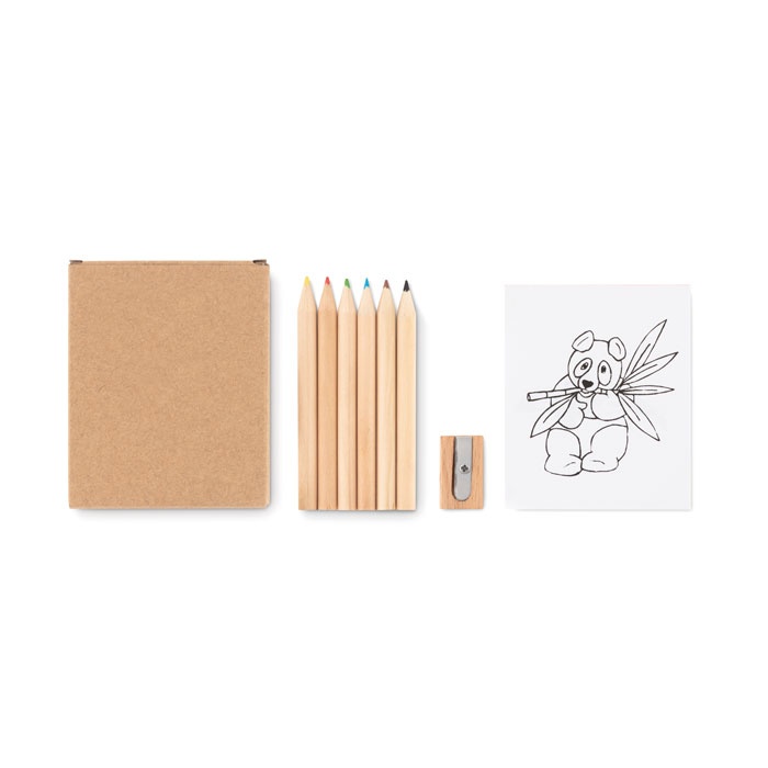 Logo trade promotional merchandise image of: Colouring set