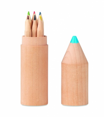 Logotrade promotional item picture of: 6 pencils in wooden box