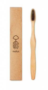 Logotrade promotional merchandise picture of: Bamboo toothbrush in Kraft box