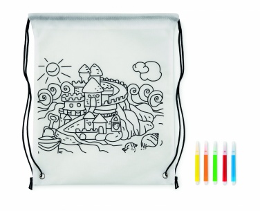 Logo trade promotional items picture of: Non woven kids bag with pens