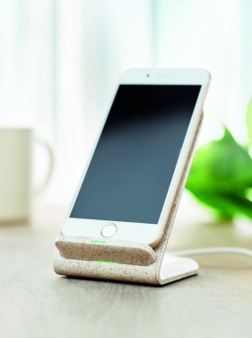 Logo trade advertising product photo of: Wheat straw/ABS charger std10W