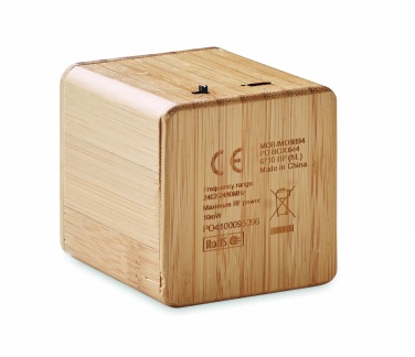 Logotrade advertising product image of: Bamboo wireless speaker