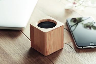Logotrade corporate gift picture of: Bamboo wireless speaker