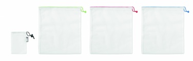 Logotrade corporate gift picture of: Set of 3 RPET mesh food bags