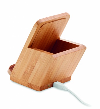 Logo trade promotional giveaway photo of: Wireless charger pen holder 5W BAICOI